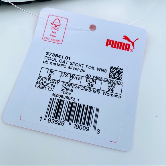 PUMA Cool Cat Women Metalic Silver Slides - Picture 9 of 9